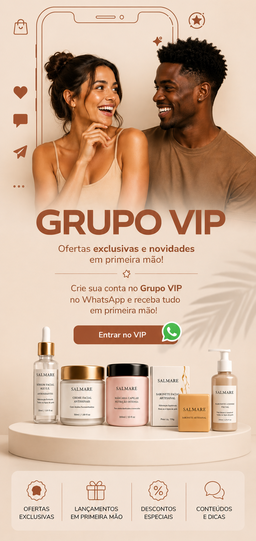 Grupo VIP SALMARE — ofertas exclusivas e novidades em primeira mão